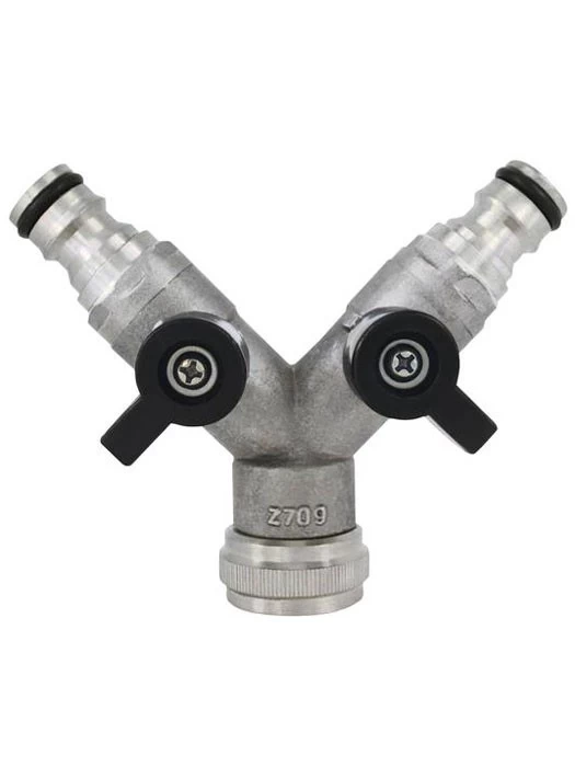 3-Wege Steckkupplung Mit Absperrventil 1 3-Wege Steckkupplung Mit Absperrventil