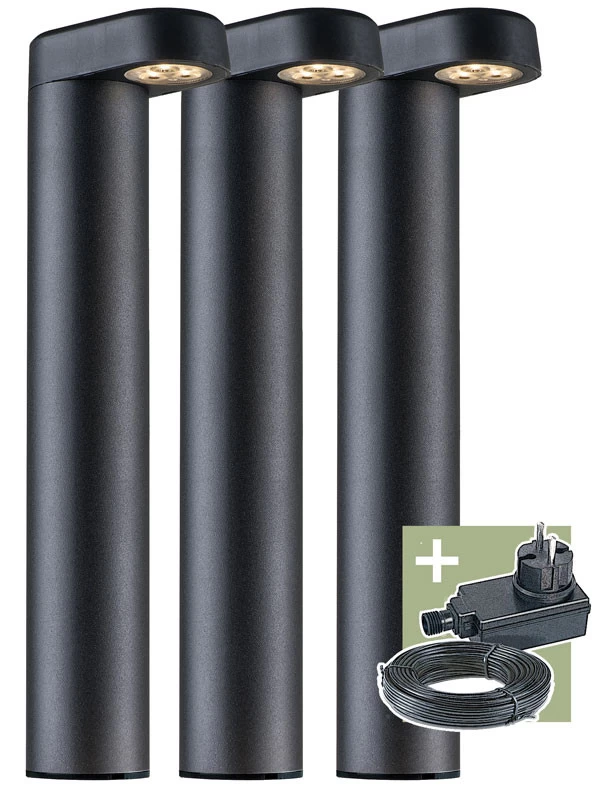 Gartenleuchten Komplettset 'Oskar' Von Ludeco (Art.Nr. PL1023) 1 Gartenleuchten Komplettset 'Oskar' Von Ludeco (Art.Nr. PL1023)