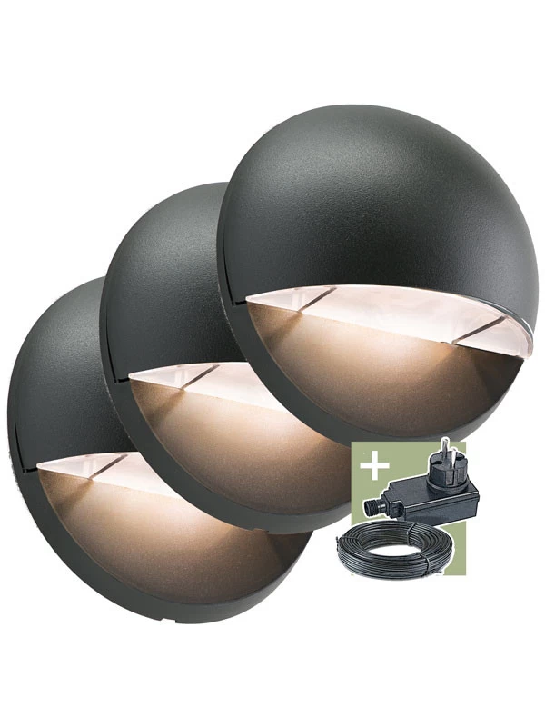 Wandstrahler Komplettset 'Vidar' Von Ludeco (Art.Nr. PL5003) 1 Wandstrahler Komplettset 'Vidar' Von Ludeco (Art.Nr. PL5003)