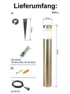 Gartenleuchte 'Albus' Von Garden-Lights (Art.Nr. 4024601) -Gartengrün -Pflanze abatros 3 76129 2 1280x1280