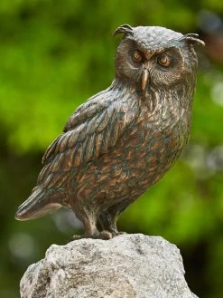 Bronzefigur Uhu, Sitzend (Art.Nr. 88878)