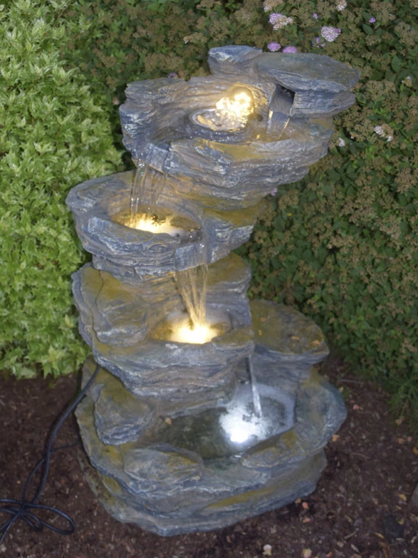 Wasserfall-Brunnen Fudong aus Polystone (Art.Nr. Gr181) 2 Wasserfall-Brunnen Fudong aus Polystone (Art.Nr. Gr181) – Bild 2