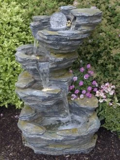 Wasserfall-Brunnen Fudong aus Polystone (Art.Nr. Gr181)