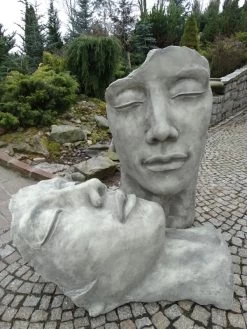 Betonbüste - Gesicht 'Mann' - Skulptur - XXL-Produkt -Gartengrün -Pflanze gesicht mann frau 1280x1280 2