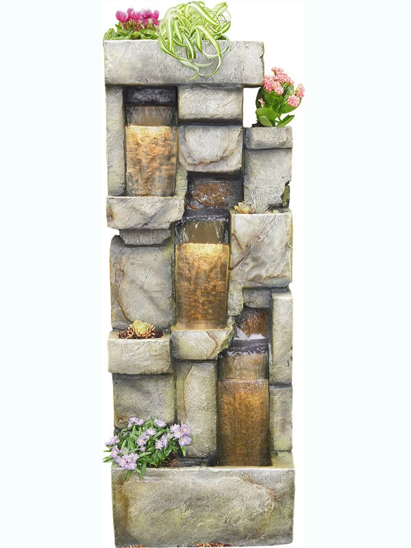 Wasserwand 'Inka' Aus Polystone (Art.Nr. Gr636) 1 Wasserwand 'Inka' Aus Polystone (Art.Nr. Gr636)