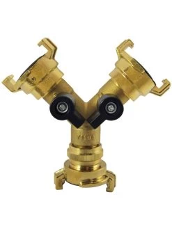 Schnellkupplung Y-Verteiler Mit Absperrhahn (Art.Nr. 571294)